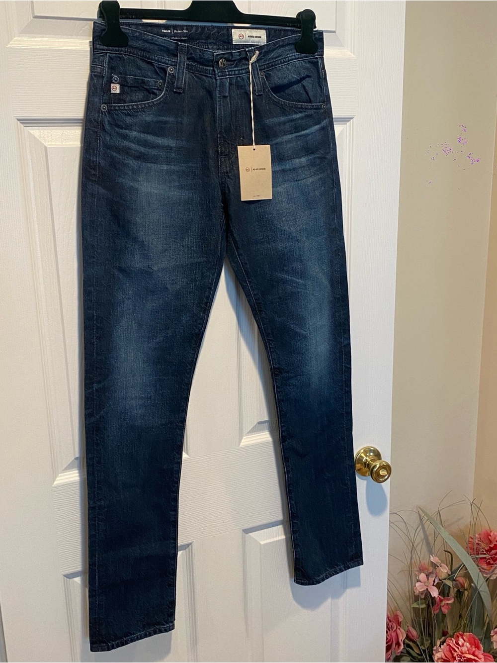 AG Jeans Tellis Modern Slim Men's 29x33 Japanese Denim Blue NWT 100% Cotton